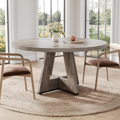 Grey Round Dining Table