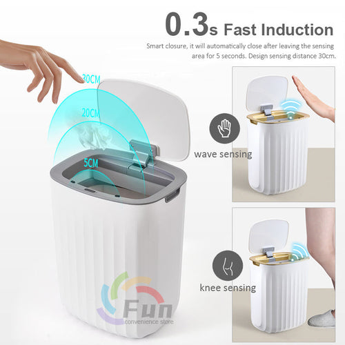 Automatic Smart Trash Can With Lid