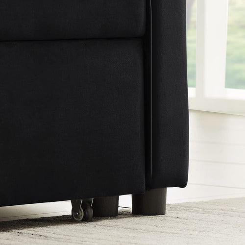 Velvet Adjustable Pull Out Sofa Bed