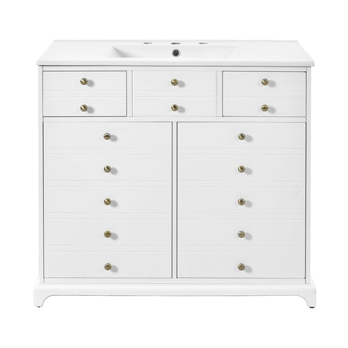 36'' Bathroom Vanity with Ceramic Sink Combo