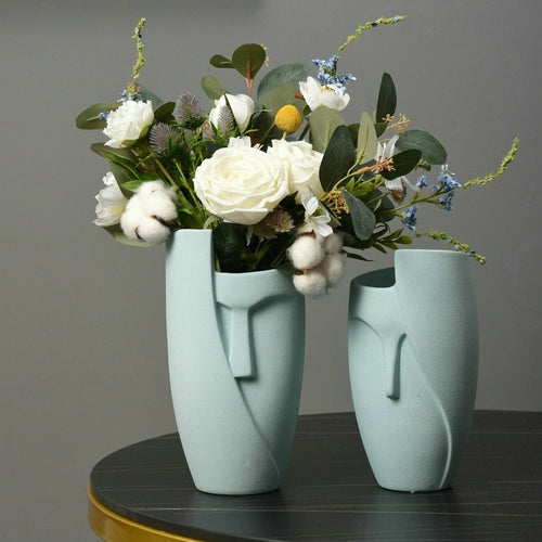 Eco Friendly Ceramic Face Planter