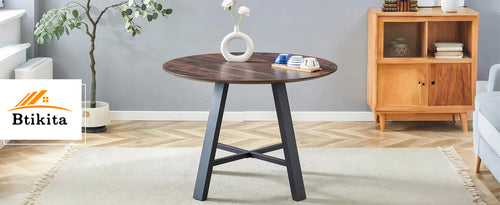 Modern minimalist round dining table