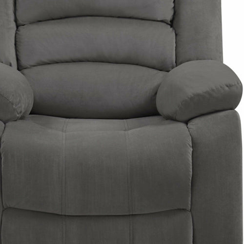 Contemporary Grey Fabric Loveseat