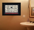 3 Black Framed Print Bathroom Wall Art