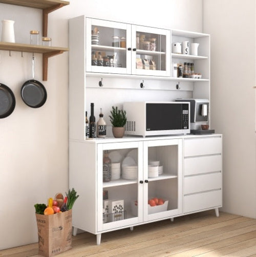 Freestanding Kitchen Hutch Cabinet