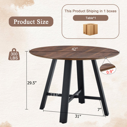 Modern minimalist round dining table