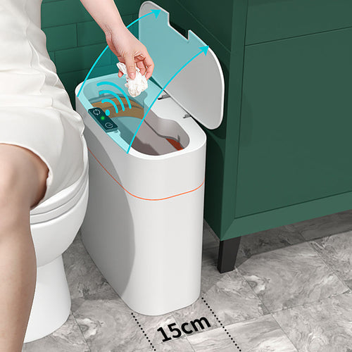 Automatic Smart Trash Can With Lid
