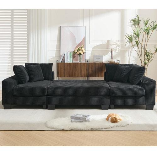 Oversize U Shaped Sleeper Sofa & Pull Out Bed