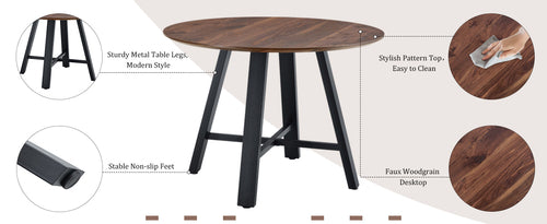 Modern minimalist round dining table