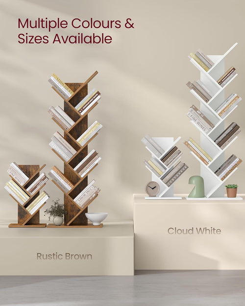 Five Tier Corner Tree Bookshelf Unit
