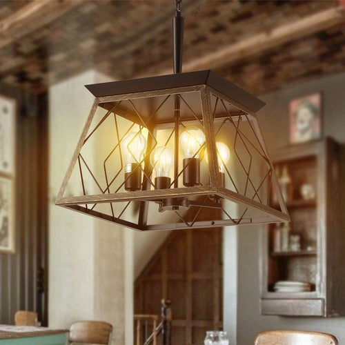 Farmhouse Chandelier 4-Light Fixture