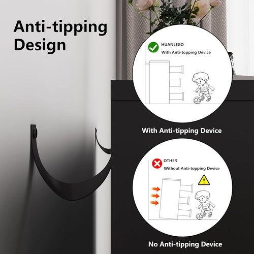 6 Drawer Dresser With Fluted Front And Gold Handles