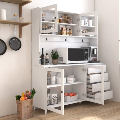 Freestanding Kitchen Hutch Cabinet