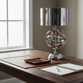 Armillary sphere lamp on office desk