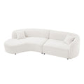 Luxury Modern Style Living Room Upholstery Curved Sofa with Chaise