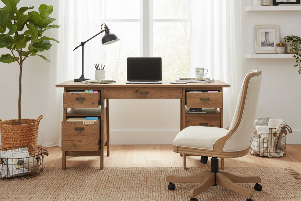 Bright Farmhouse Office