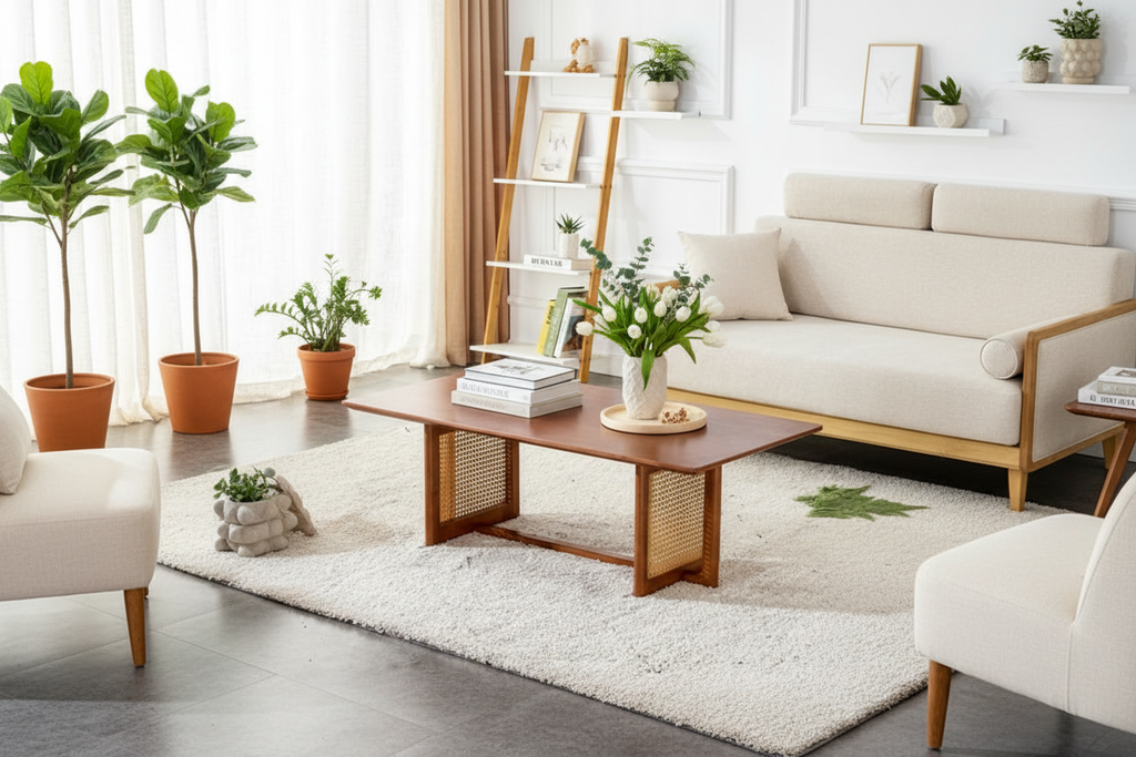 Bright modern living space