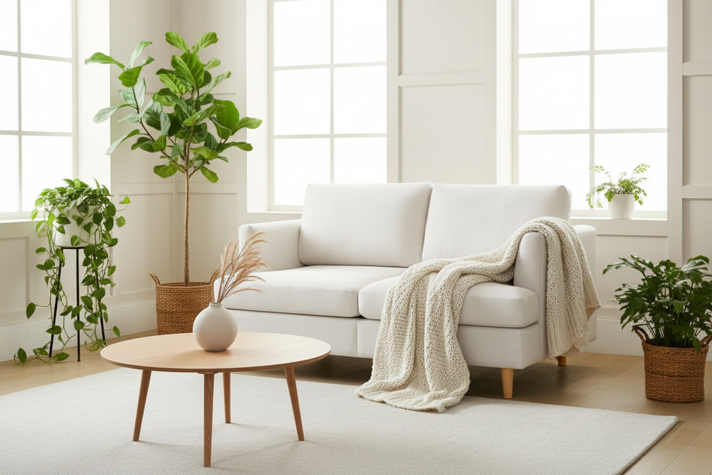 Bright Scandinavian Living Room