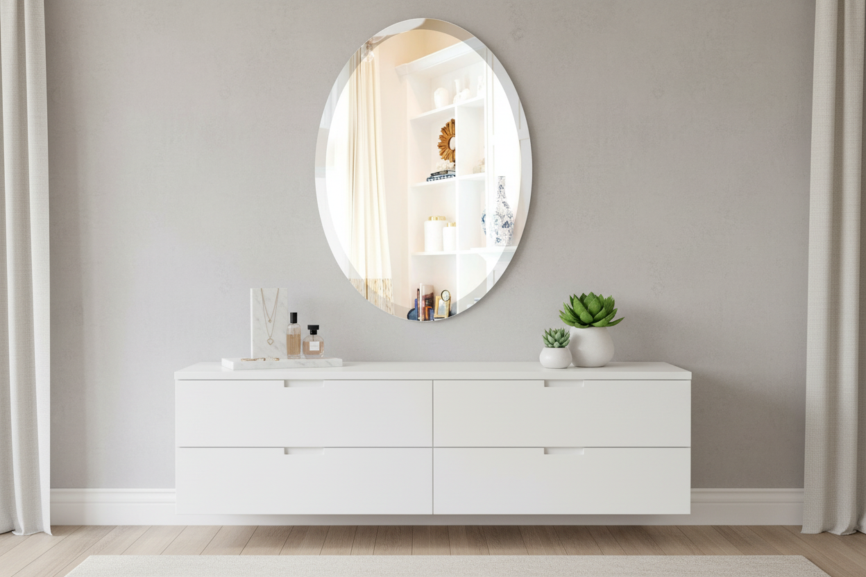 Calming vanity space