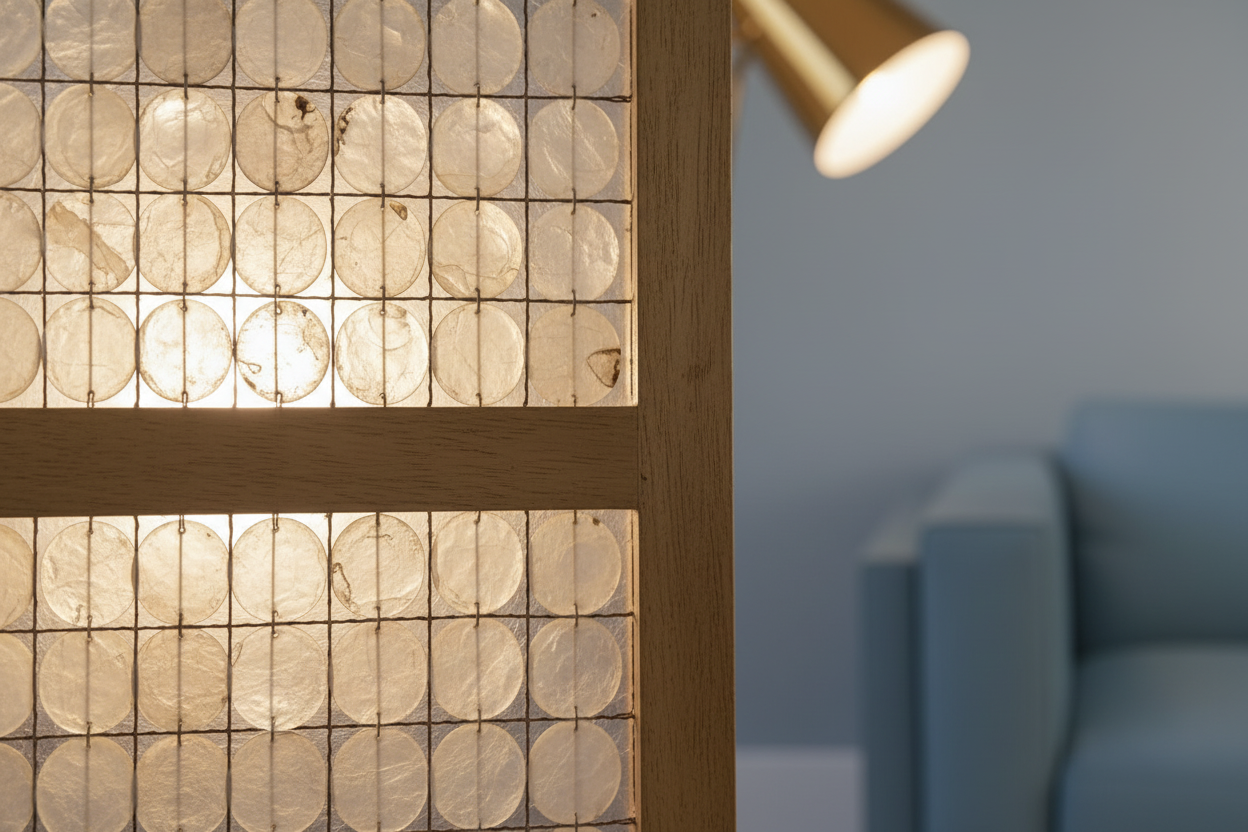 Capiz Shell Screen - Luminous Texture
