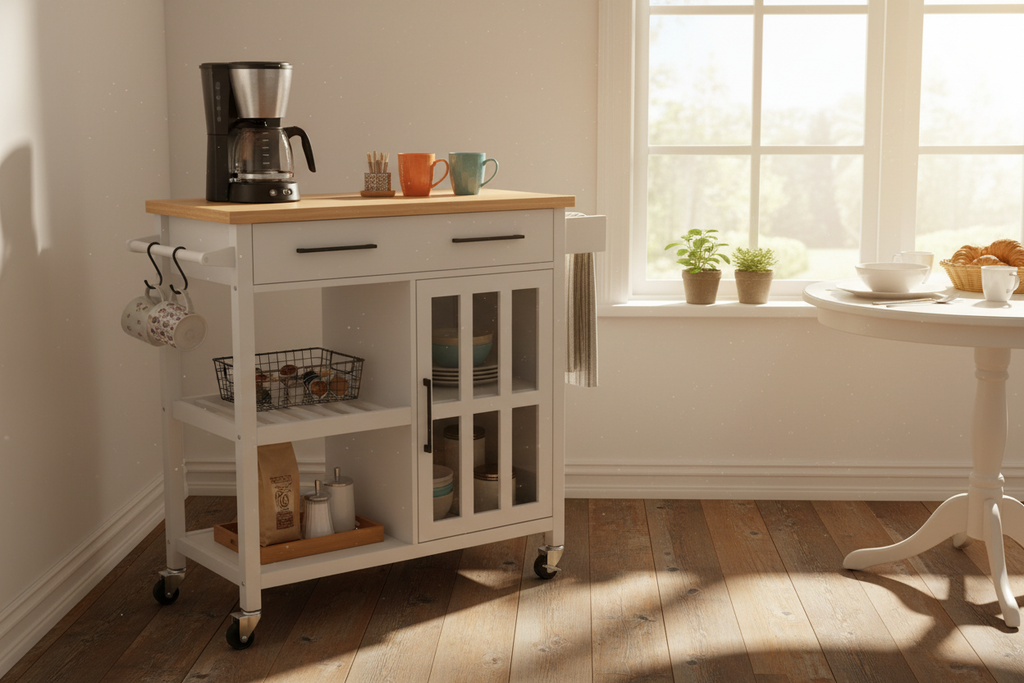 Cart as coffee station