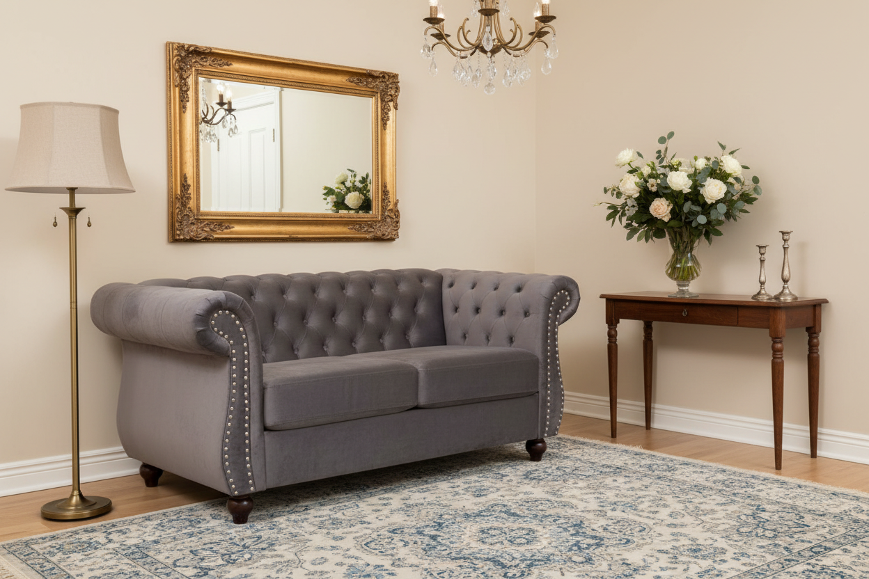 Chesterfield Loveseat - Foyer Statement