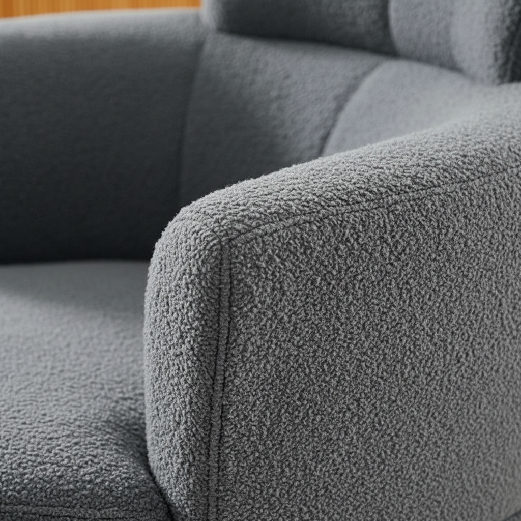 Close-up fabric and stitching detail