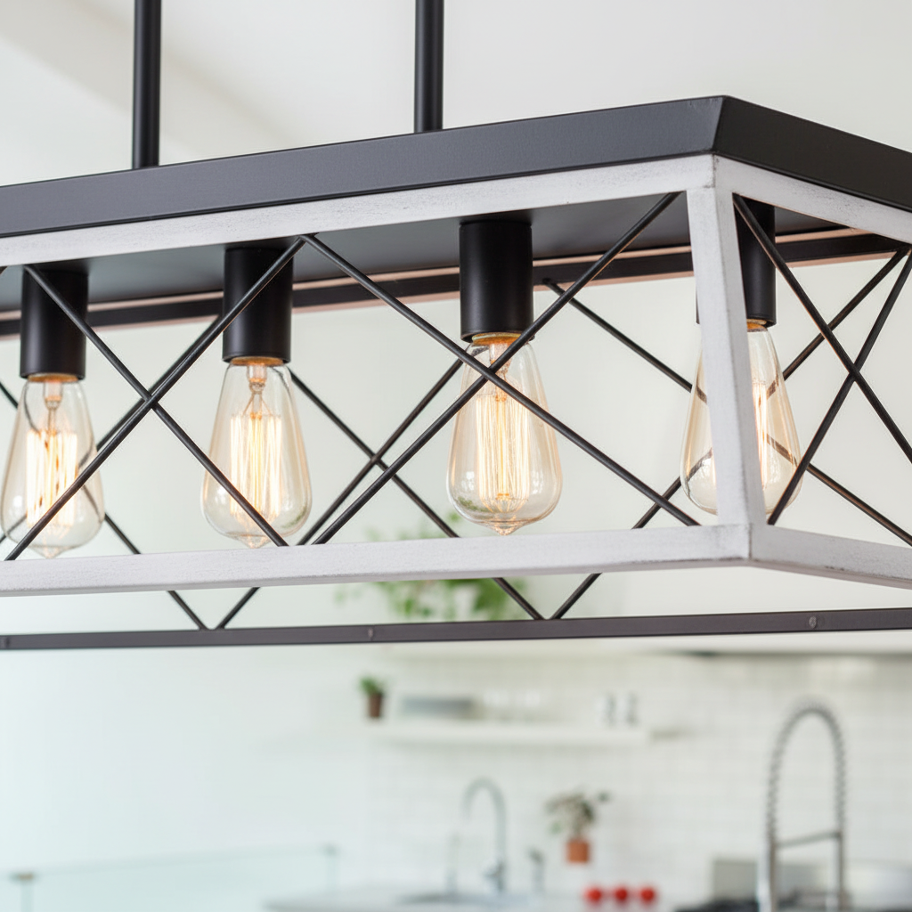 Close-up of geometric cage design