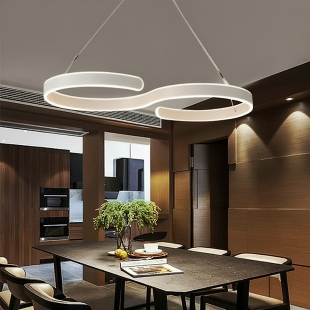 Close-up of LED rings and design