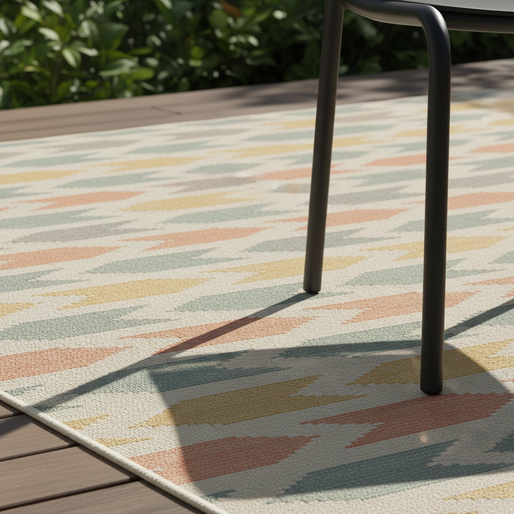 Close-up of multicolor chevron texture