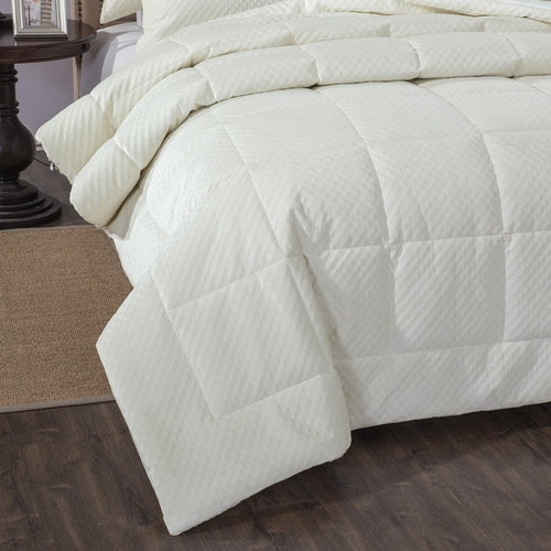 DaDa Bedding Dreamy Soft Velvet Ivory White Plush Velour Tufted