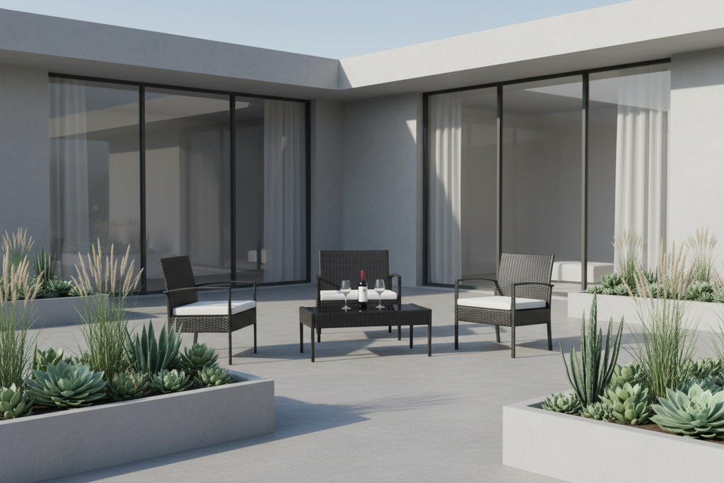 Contemporary outdoor lounge