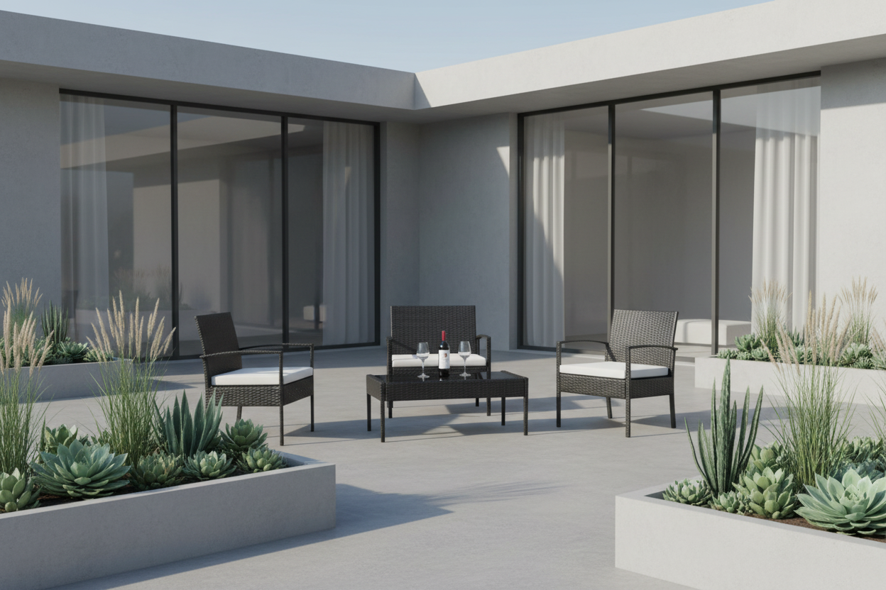 Contemporary outdoor lounge