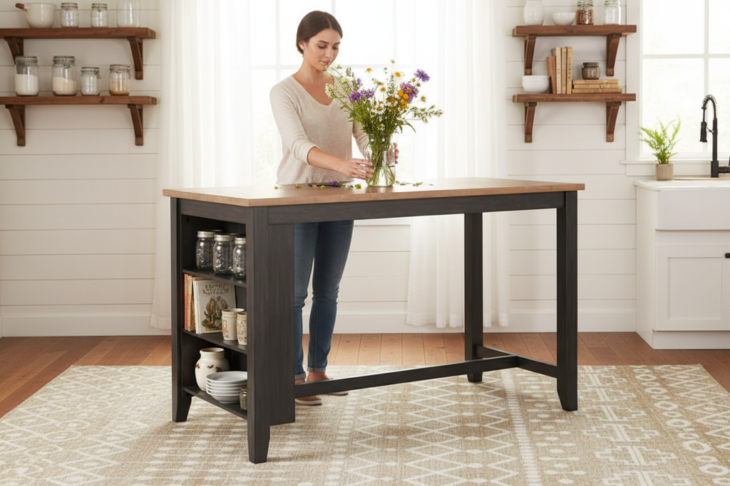 Counter Height Table - Farmhouse Kitchen