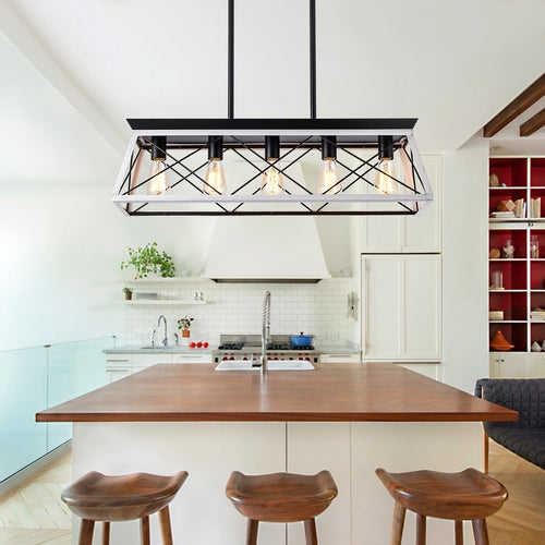 5-Light Farmhouse Chandeliers