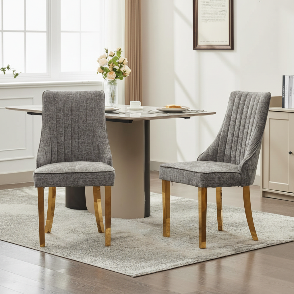 Enhanced Gray Dining Chairs
