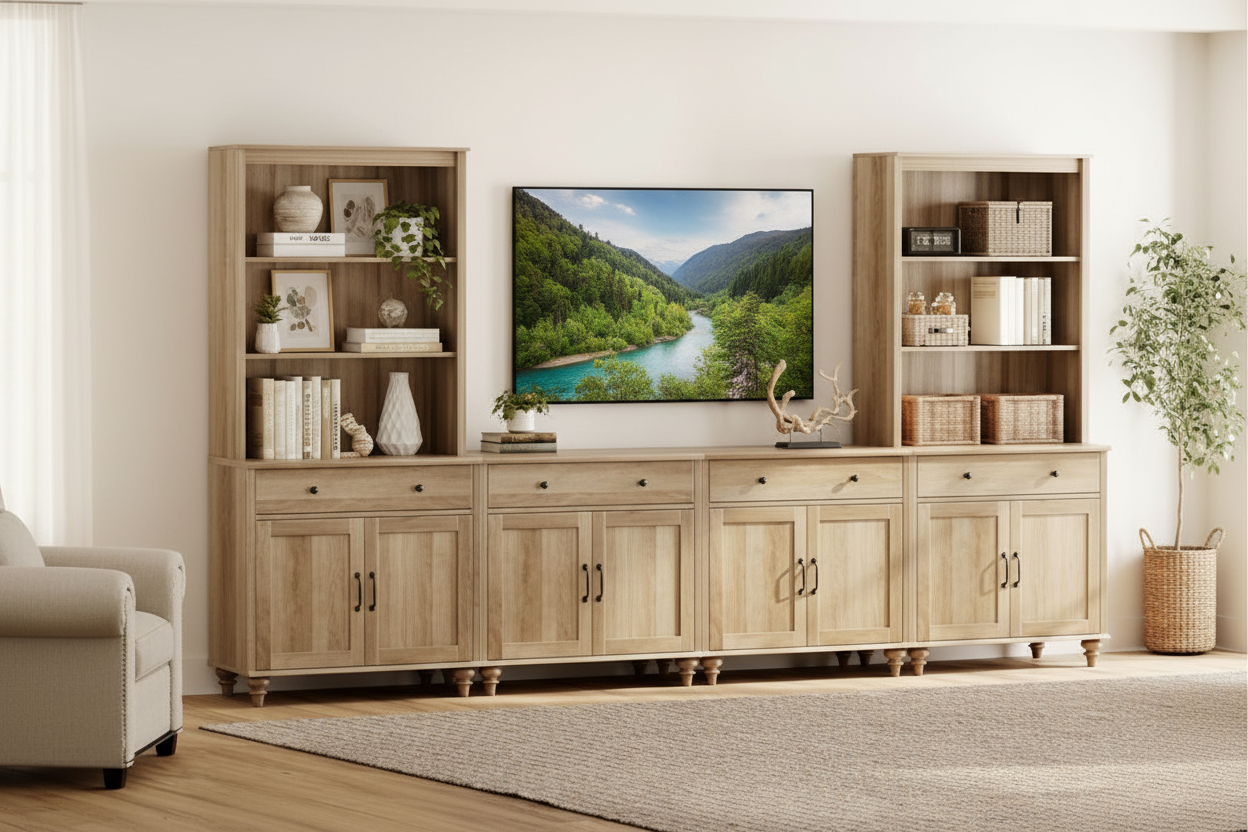 Entertainment Center - Natural Light Setup