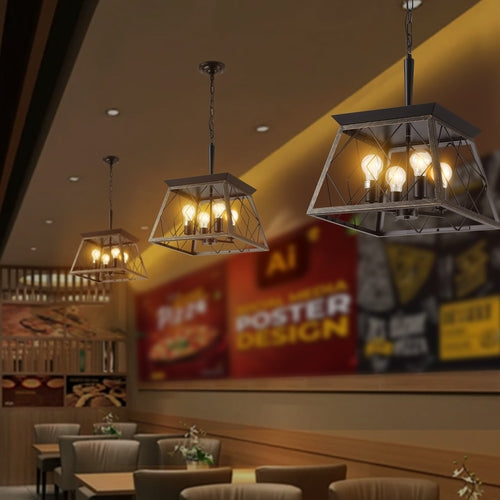 Farmhouse Chandelier 4-Light Fixture