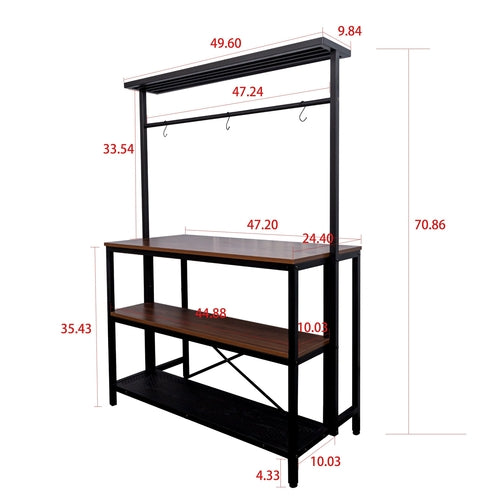3 Tier Microwave Kitchen Island & Bakers Rack