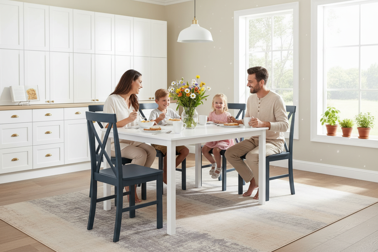 Farmhouse Kitchen Family Breakfast