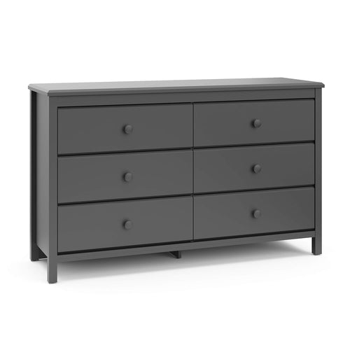 Gray Alpine 6 Drawer Double Dresser
