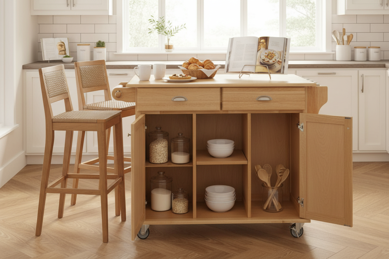 Kitchen Island Cart - Breakfast Bar