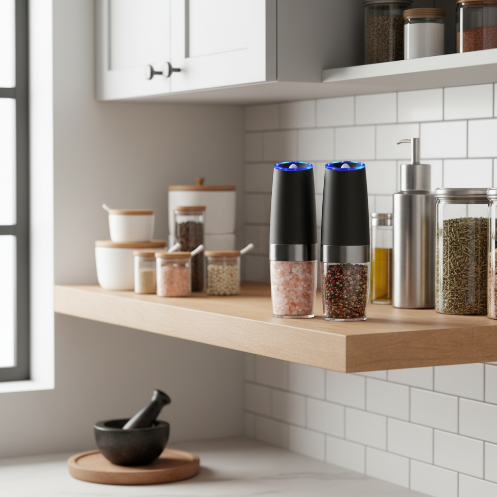 Kitchen shelf display
