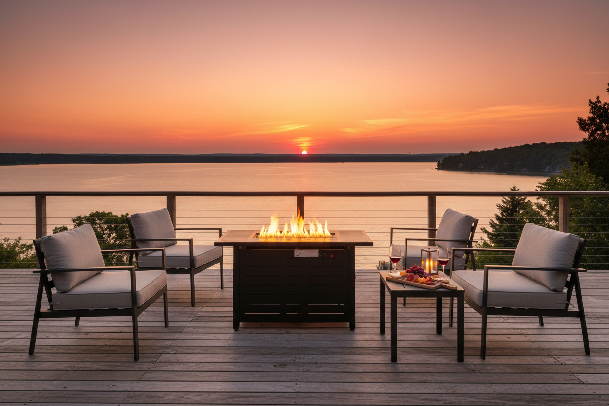 Lakeside Sunset Entertaining