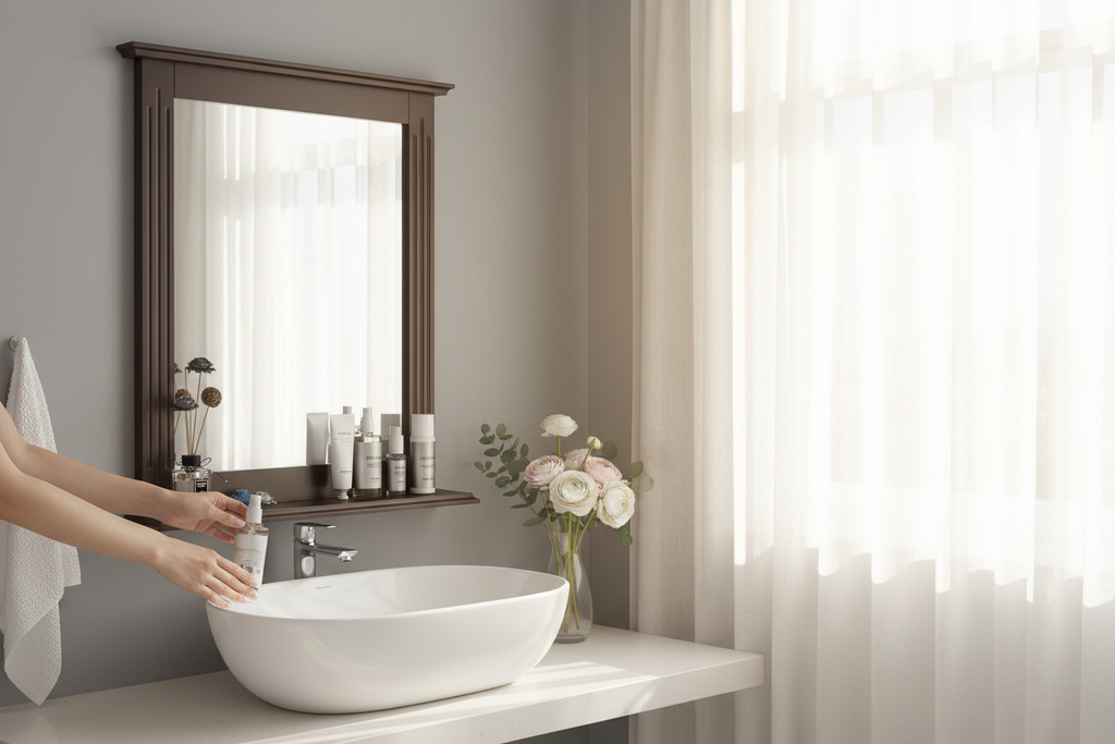 Morning routine scene