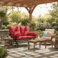 Steel Outdoor Garden Patio w/ Rocking Glider