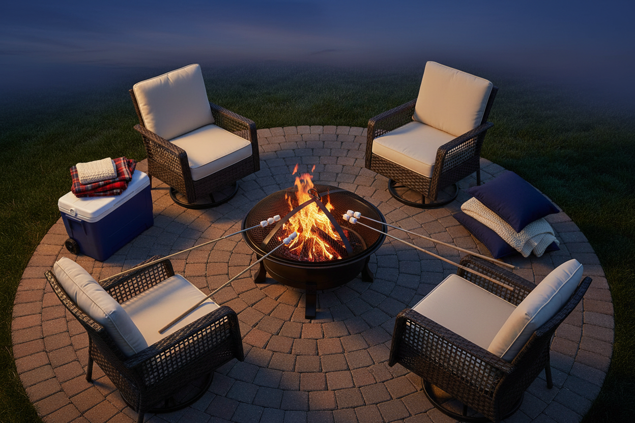 Overhead Aerial View - Setup