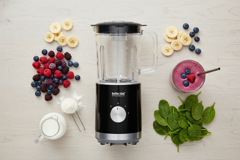 Overhead flat lay with ingredients