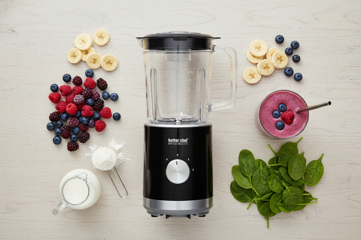 Overhead flat lay with ingredients