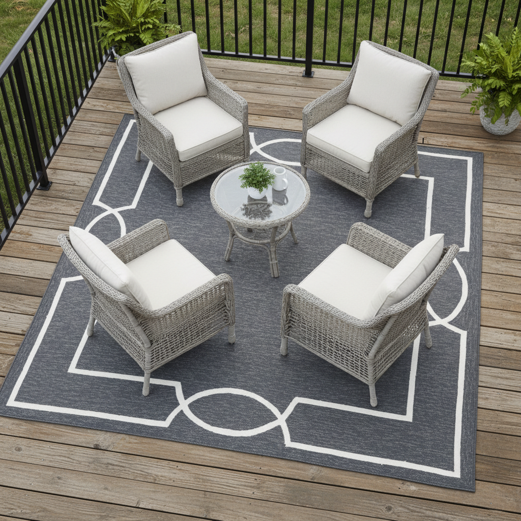 Overhead view with furniture